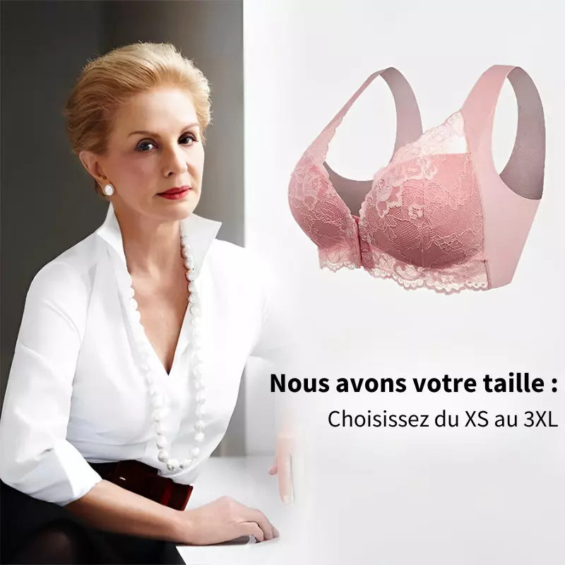 (1 acheté = 3 reçus) Soutien-gorge Sans Fil Galbant Avec Fermeture Frontale